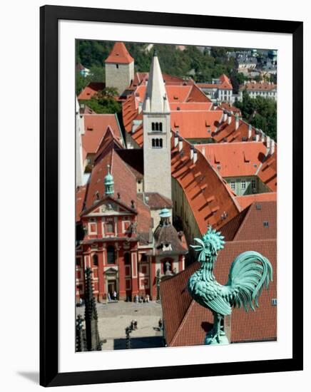 Rooster on Saint Vitus's Cathedral, Prague Castle, Czech Republic-David Barnes-Framed Photographic Print