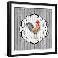 Rooster on the Roost I-Andi Metz-Framed Art Print