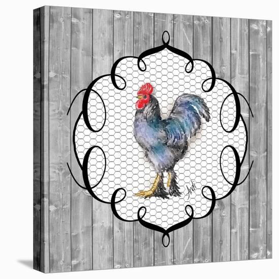 Rooster on the Roost II-Andi Metz-Stretched Canvas