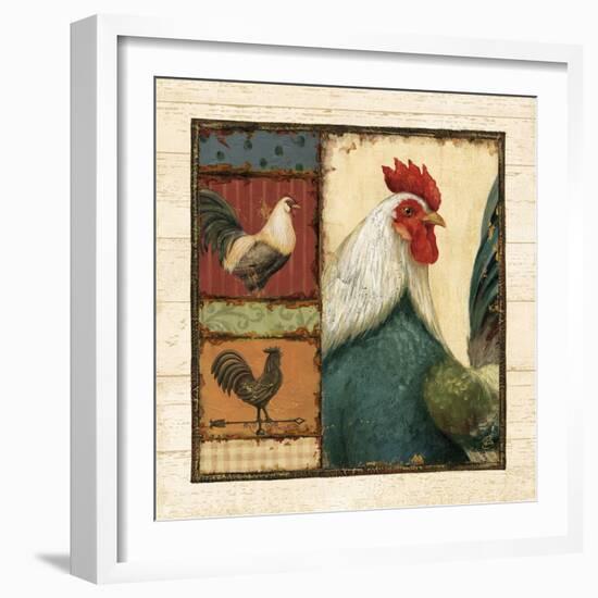 Rooster Portraits I-Daphné B.-Framed Giclee Print