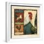Rooster Portraits I-Daphné B.-Framed Giclee Print