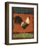 Rooster Portraits III-Daphne Brissonnet-Framed Art Print