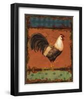 Rooster Portraits III-Daphne Brissonnet-Framed Art Print