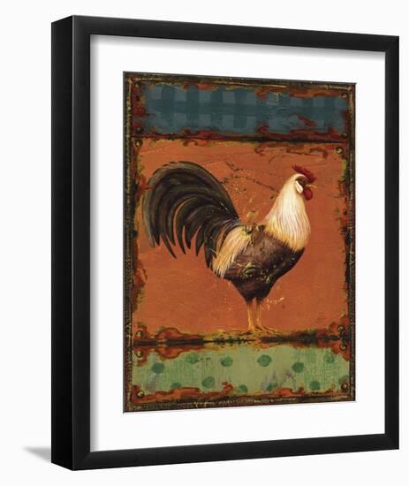 Rooster Portraits III-Daphne Brissonnet-Framed Art Print