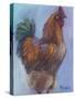 Rooster Red-Marnie Bourque-Stretched Canvas