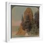 Rooster Rock, curious rock formation along the Columbia River, Oregon', 1902-Elmer Underwood-Framed Photographic Print