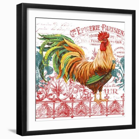 Rooster Set-0f 3-A-Jean Plout-Framed Giclee Print