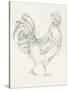 Rooster Sketch I-Ethan Harper-Stretched Canvas