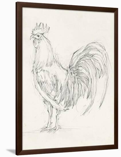Rooster Sketch II-Ethan Harper-Framed Art Print
