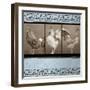 Rooster Ware Aqua III-Kory Fluckiger-Framed Giclee Print