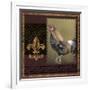 Rooster Ware Burgundy I-Kory Fluckiger-Framed Giclee Print