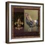 Rooster Ware Burgundy I-Kory Fluckiger-Framed Giclee Print