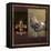 Rooster Ware Burgundy I-Kory Fluckiger-Framed Stretched Canvas