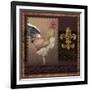 Rooster Ware Burgundy II-Kory Fluckiger-Framed Giclee Print