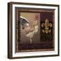 Rooster Ware Burgundy II-Kory Fluckiger-Framed Giclee Print