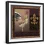 Rooster Ware Burgundy II-Kory Fluckiger-Framed Giclee Print