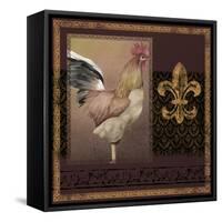 Rooster Ware Burgundy II-Kory Fluckiger-Framed Stretched Canvas