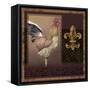 Rooster Ware Burgundy II-Kory Fluckiger-Framed Stretched Canvas