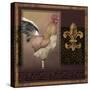 Rooster Ware Burgundy II-Kory Fluckiger-Stretched Canvas