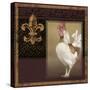 Rooster Ware Burgundy III-Kory Fluckiger-Stretched Canvas