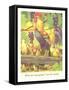 Rooster with Grapes-null-Framed Stretched Canvas