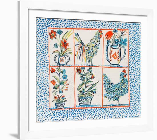 Rooster-Margaret Israel-Framed Limited Edition