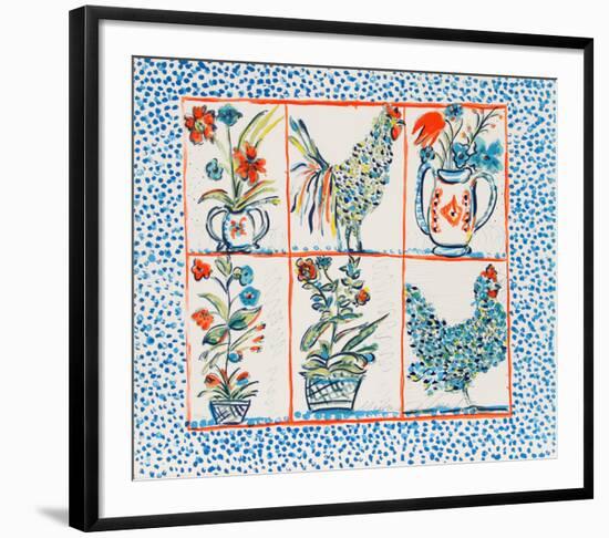 Rooster-Margaret Israel-Framed Limited Edition