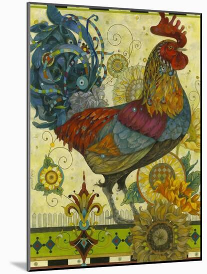 Rooster-David Galchutt-Mounted Giclee Print