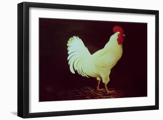 Rooster-Dory Coffee-Framed Giclee Print