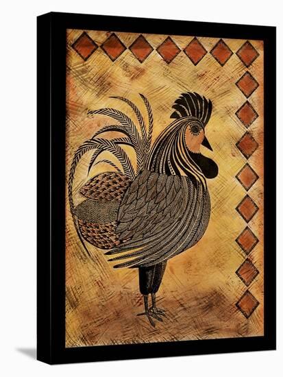 Rooster-Tina Nichols-Stretched Canvas