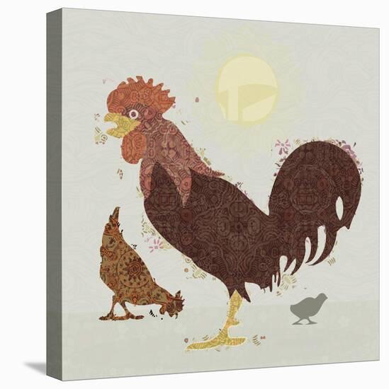 Rooster-Teofilo Olivieri-Stretched Canvas