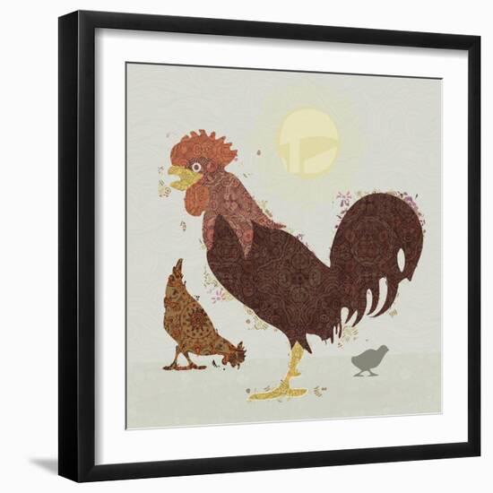 Rooster-Teofilo Olivieri-Framed Premium Giclee Print