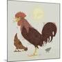 Rooster-Teofilo Olivieri-Mounted Giclee Print