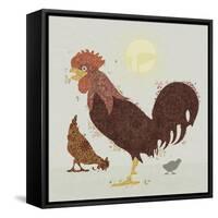 Rooster-Teofilo Olivieri-Framed Stretched Canvas