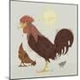 Rooster-Teofilo Olivieri-Mounted Giclee Print