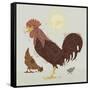 Rooster-Teofilo Olivieri-Framed Stretched Canvas