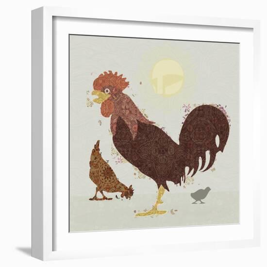 Rooster-Teofilo Olivieri-Framed Giclee Print
