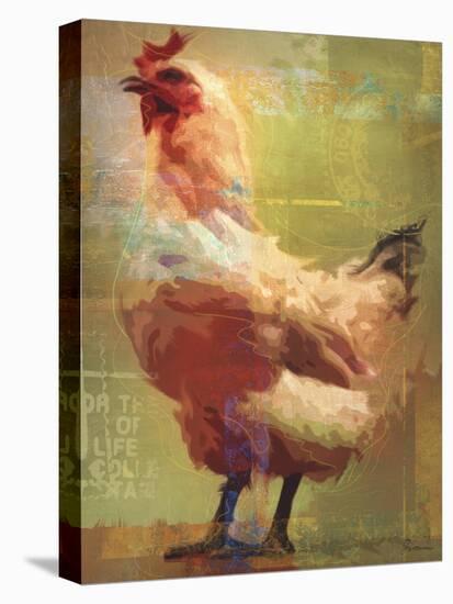 Rooster-Greg Simanson-Stretched Canvas