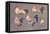 Roosters and Hens-null-Framed Stretched Canvas