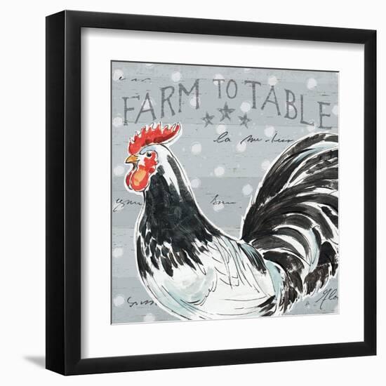 Roosters Call III-Daphne Brissonnet-Framed Art Print