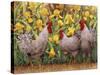 Roosters en Place II-Marcia Matcham-Stretched Canvas