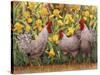 Roosters en Place II-Marcia Matcham-Stretched Canvas