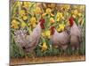 Roosters en Place II-Marcia Matcham-Mounted Art Print