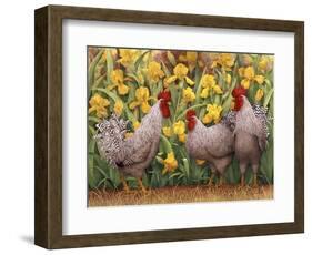 Roosters en Place II-Marcia Matcham-Framed Art Print