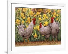 Roosters en Place II-Marcia Matcham-Framed Art Print