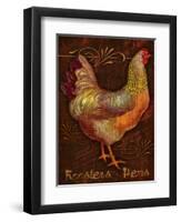Roosters & Hens-Kate Ward Thacker-Framed Premium Giclee Print