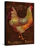 Roosters & Hens-Kate Ward Thacker-Stretched Canvas