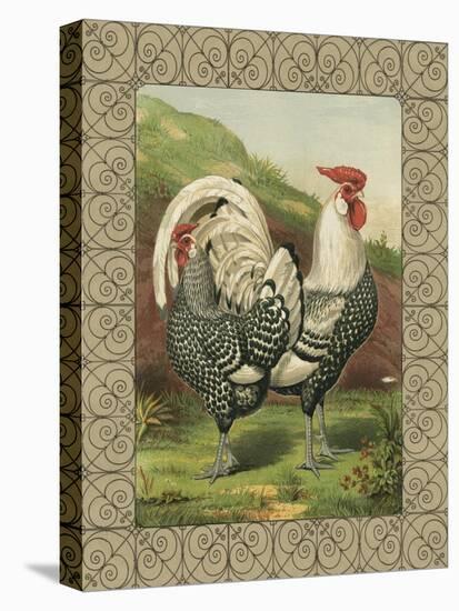 Roosters III-Cassel-Stretched Canvas