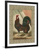 Roosters V-Cassel-Framed Art Print