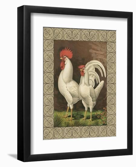 Roosters VI-Cassel-Framed Art Print